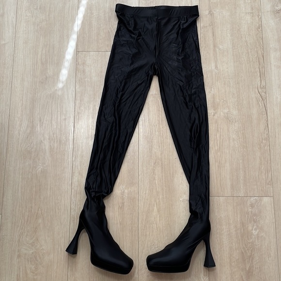 JEFFREY CAMPBELL Pantalones Platform Boot, BLACK SIZE 6 1/2 - Picture 6 of 15